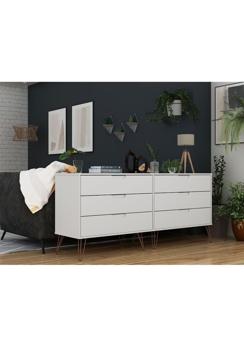 Rockefeller 6-Drawer Double Low Dresser