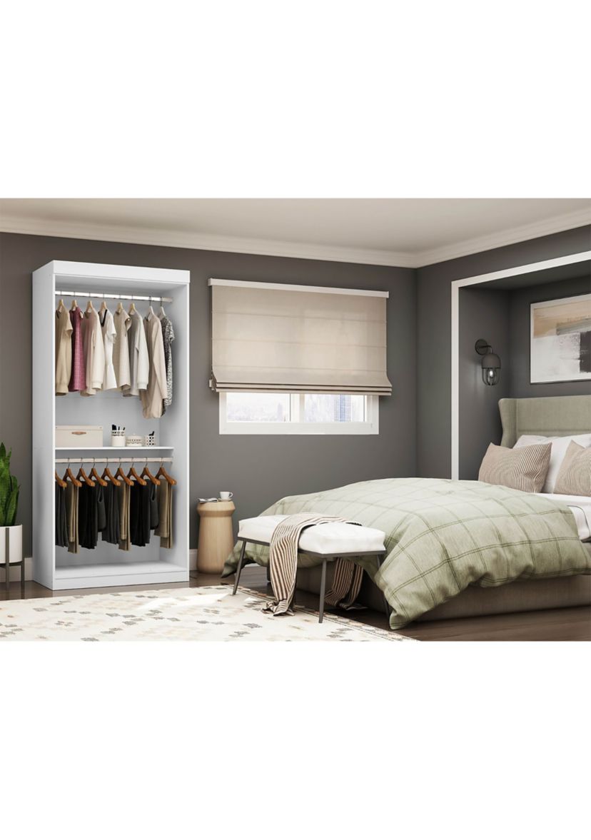 Mulberry 35.9 Open Double Hanging Wardrobe Closet