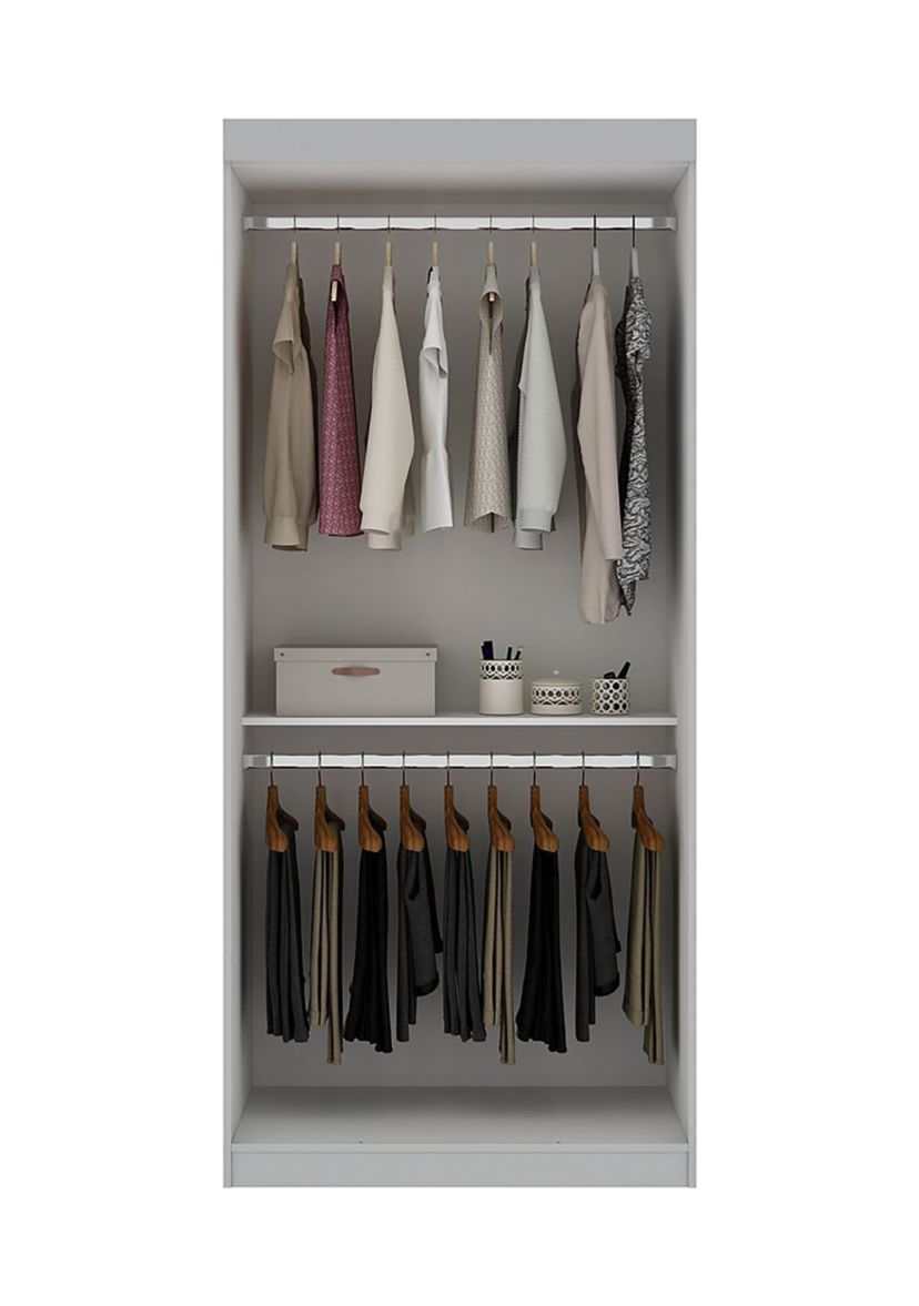 Mulberry 35.9 Open Double Hanging Wardrobe Closet