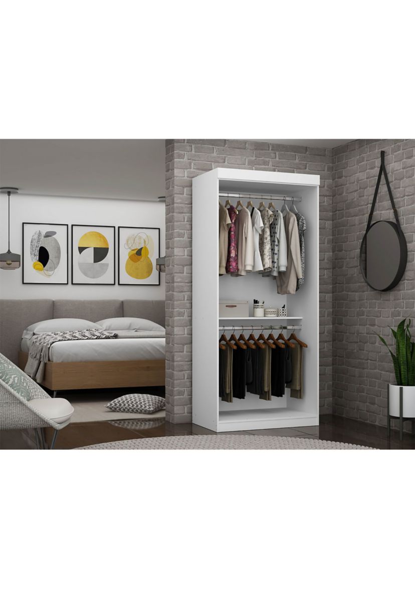 Mulberry 35.9 Open Double Hanging Wardrobe Closet