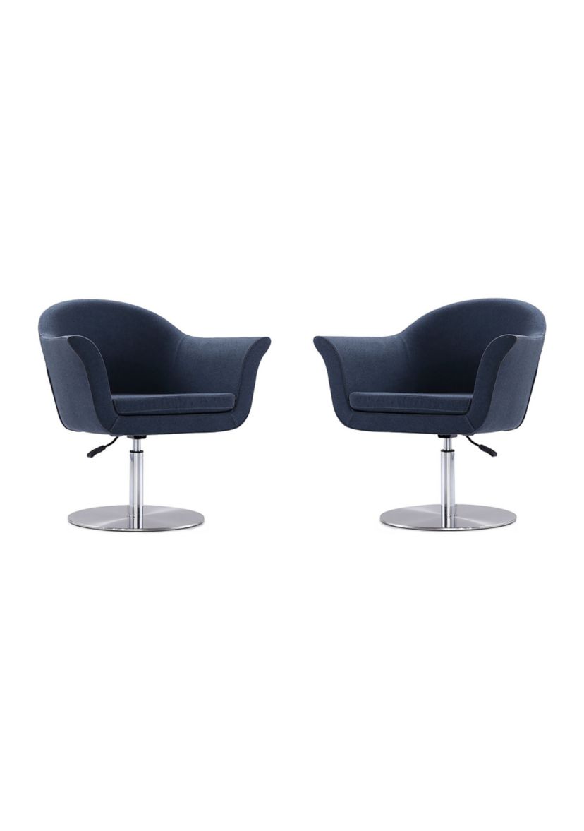 Voyager Swivel Adjustable Accent Chair -Set of 2