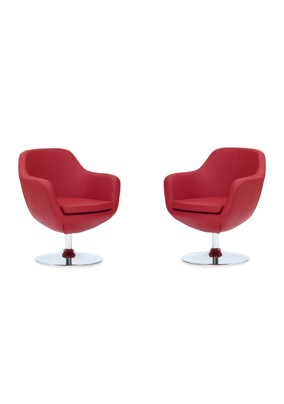 Caisson Swivel Accent Chair -Set of 2
