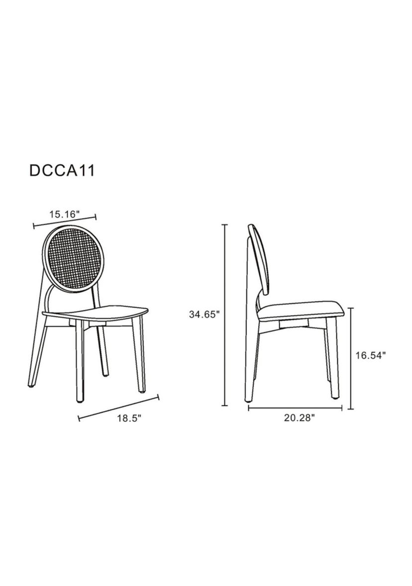 Versailles Cane Dining Chair- Set of 4