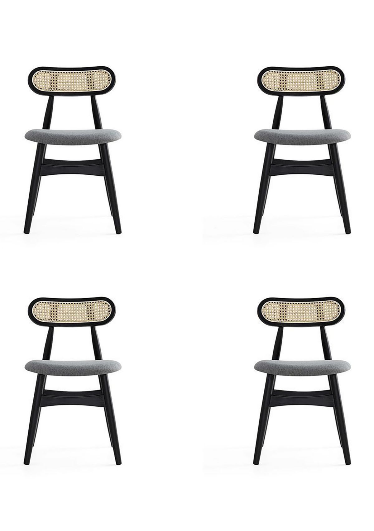 Colbert Cane Dining Chair- Set of 4