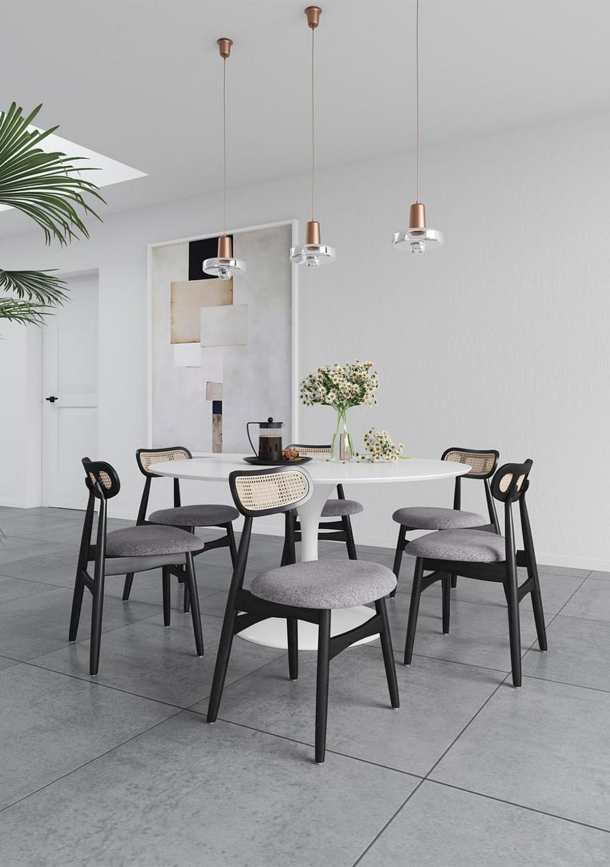 Colbert Cane Dining Chair- Set of 4