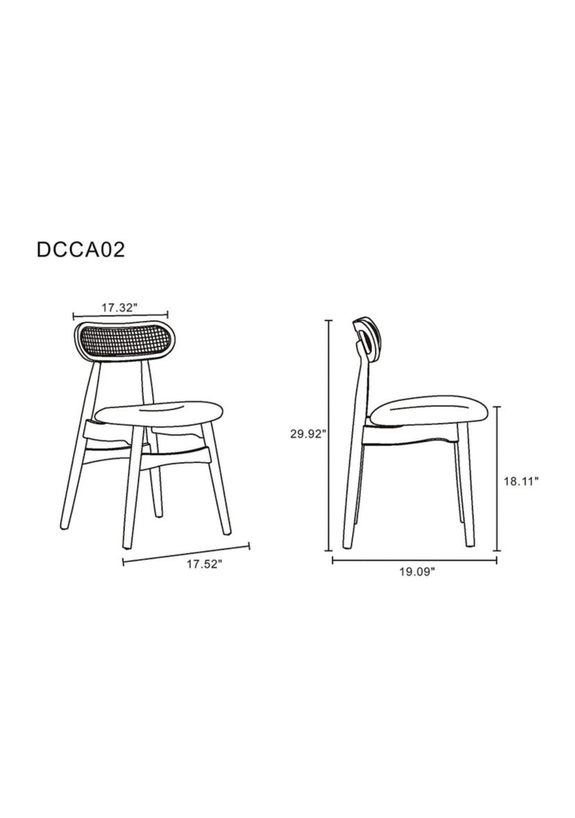 Colbert Cane Dining Chair- Set of 4