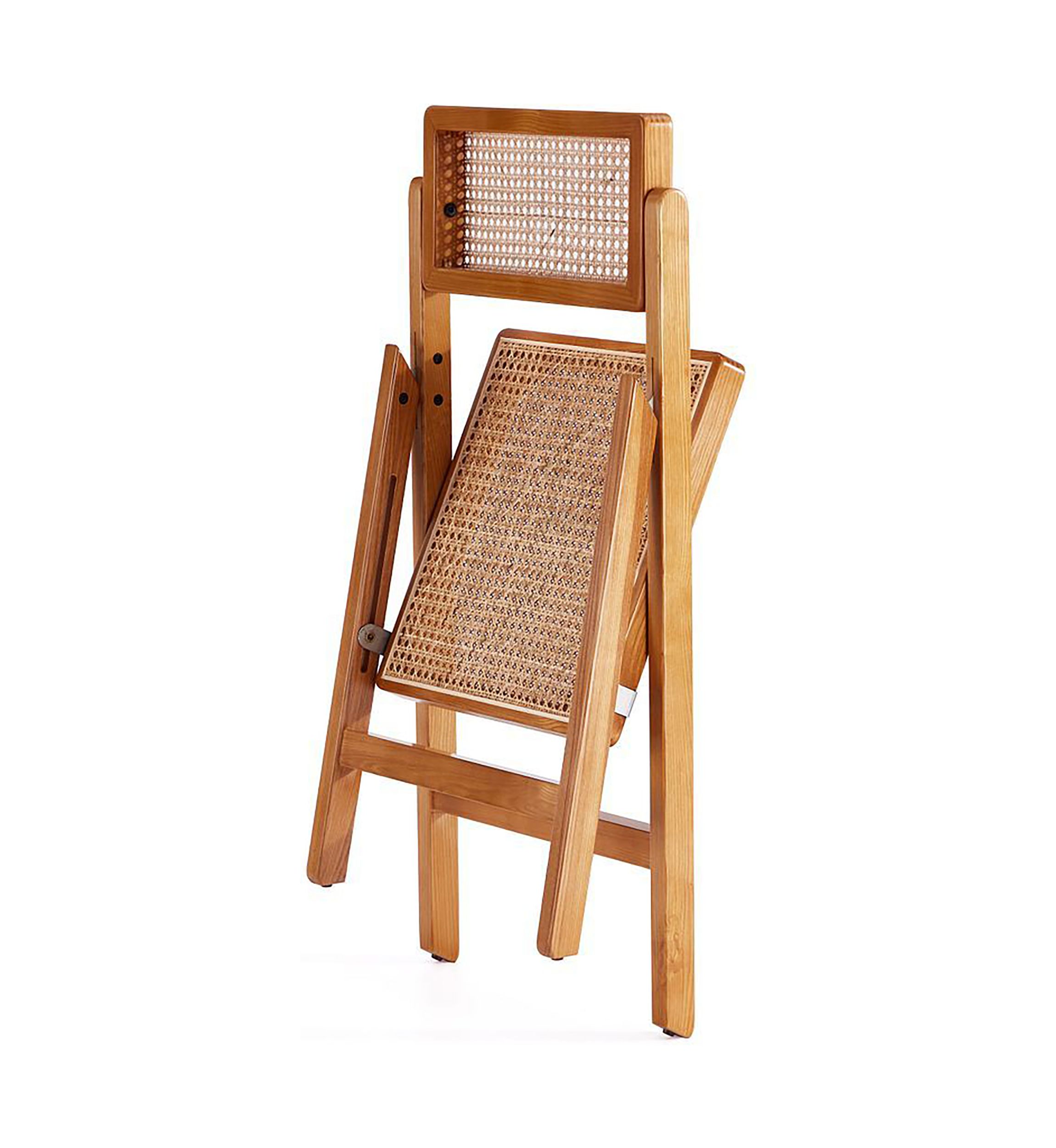 Pullman Cane Dining Folding Chair - Set of 4