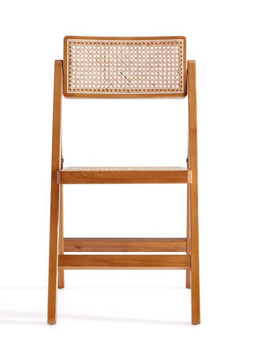 Pullman Cane Dining Folding Chair - Set of 4