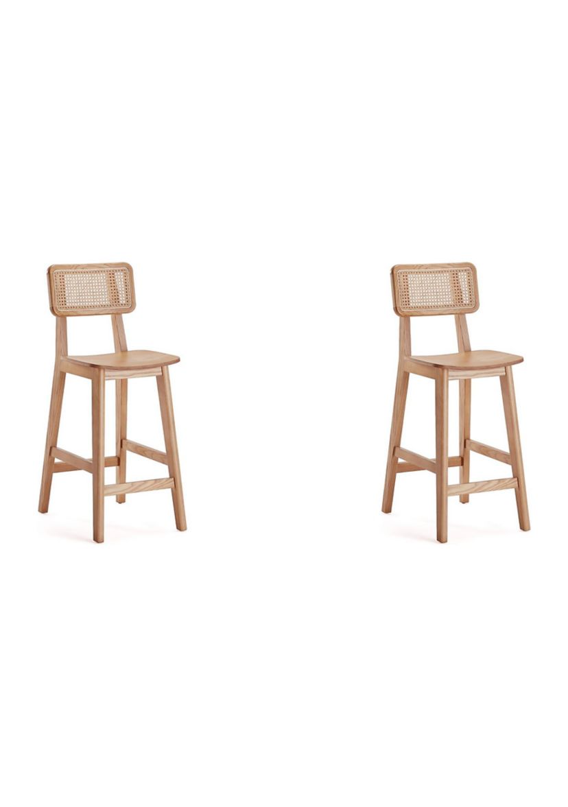 Versailles Cane Counter Stool - Set of 2