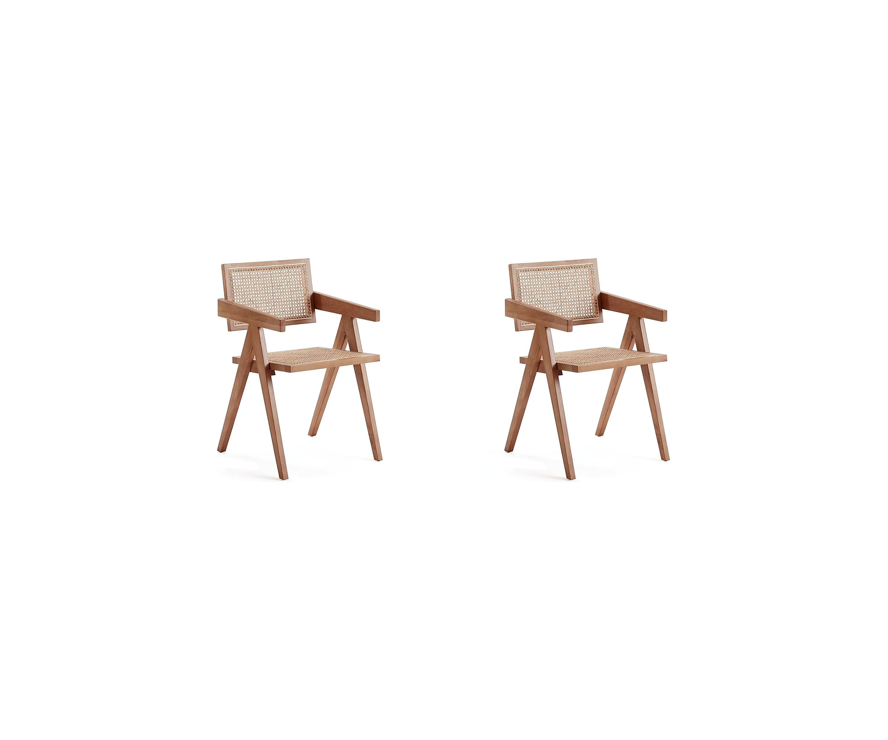 Hamlet Cane Dining Arm Chair - Set of 2