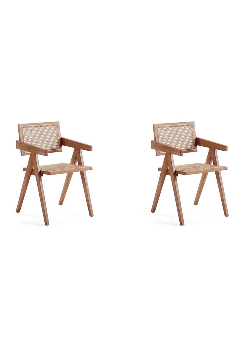 Hamlet Cane Dining Arm Chair - Set of 2