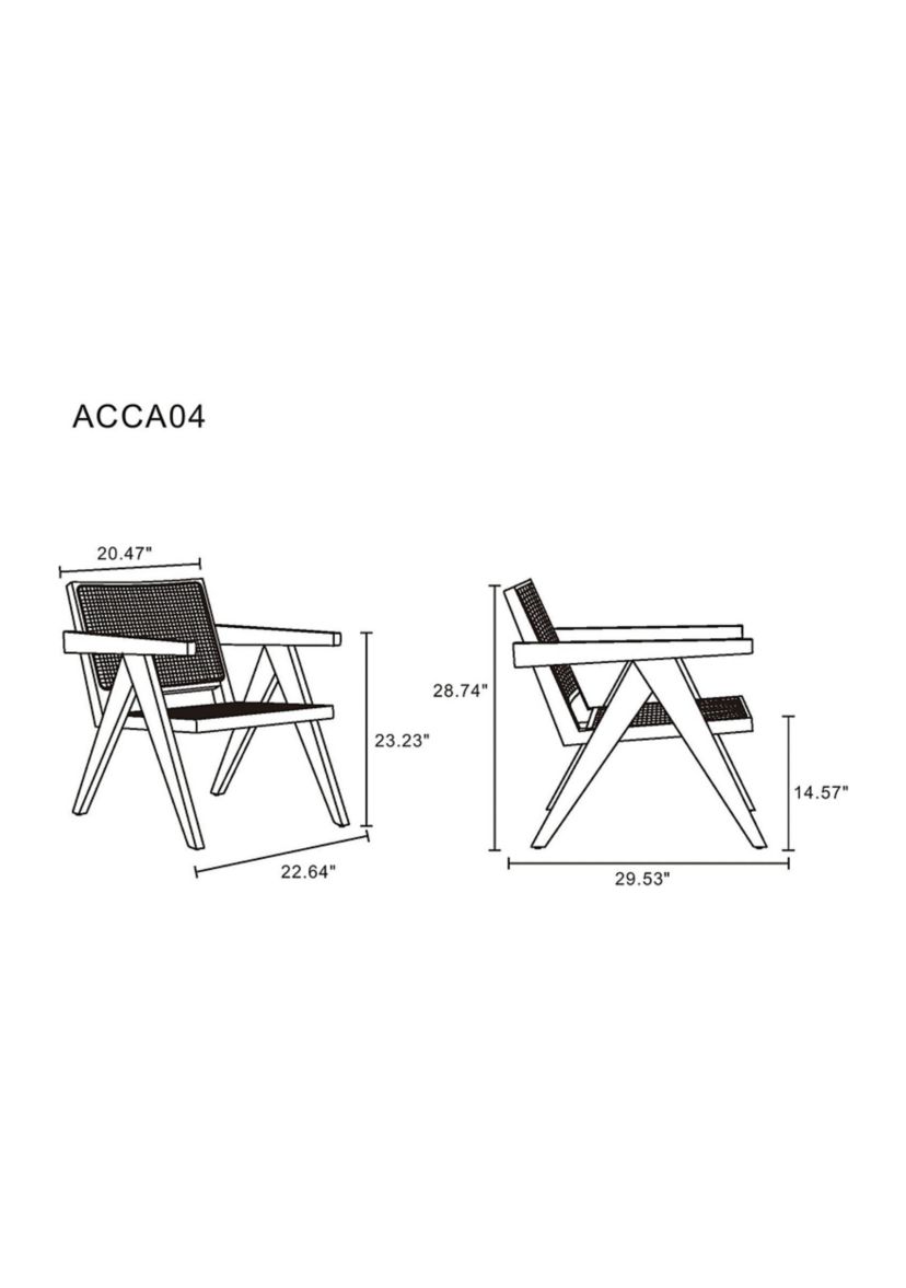 Hamlet Cane Accent Chair - Set of 2