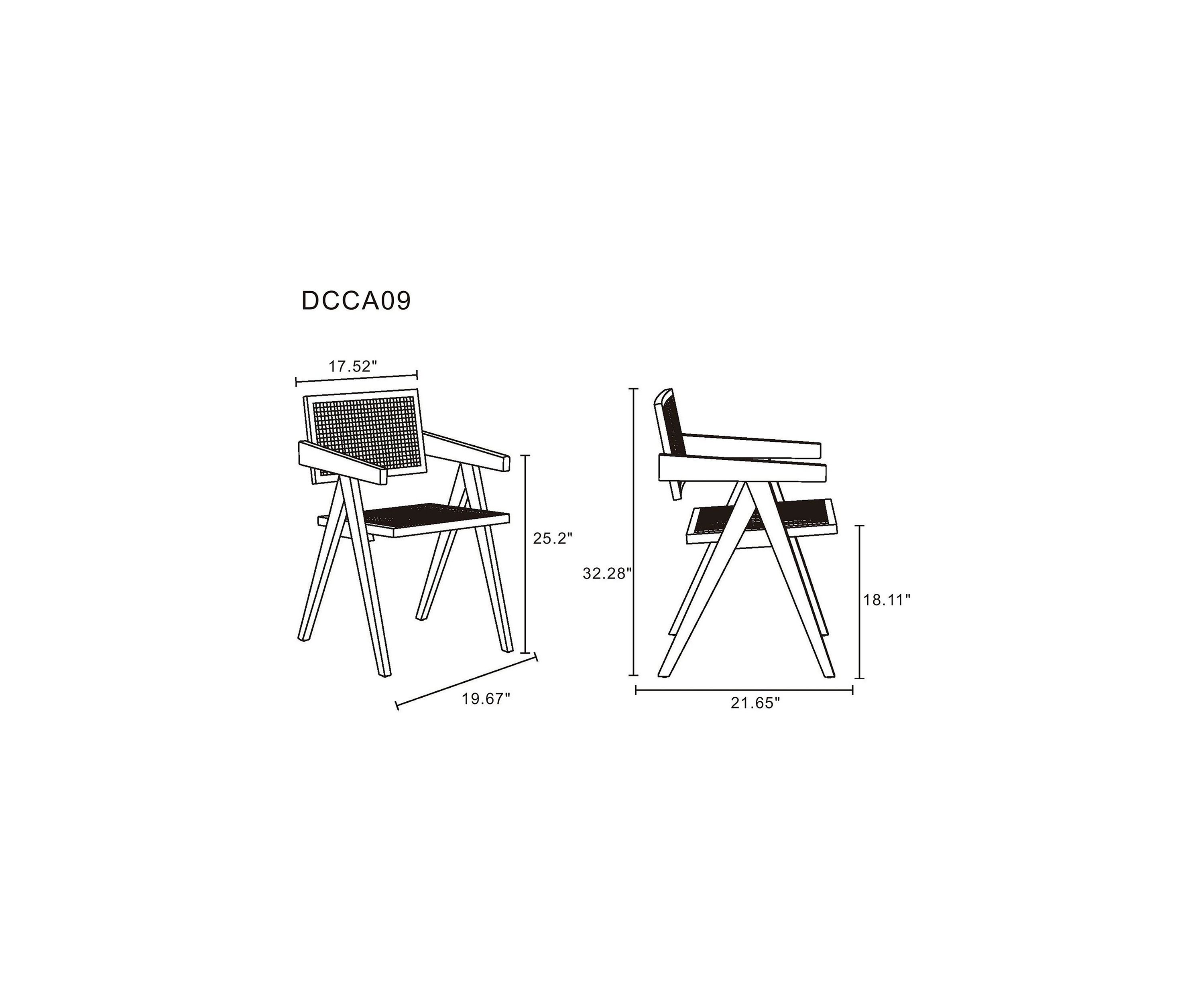 Hamlet Cane Dining Arm Chair