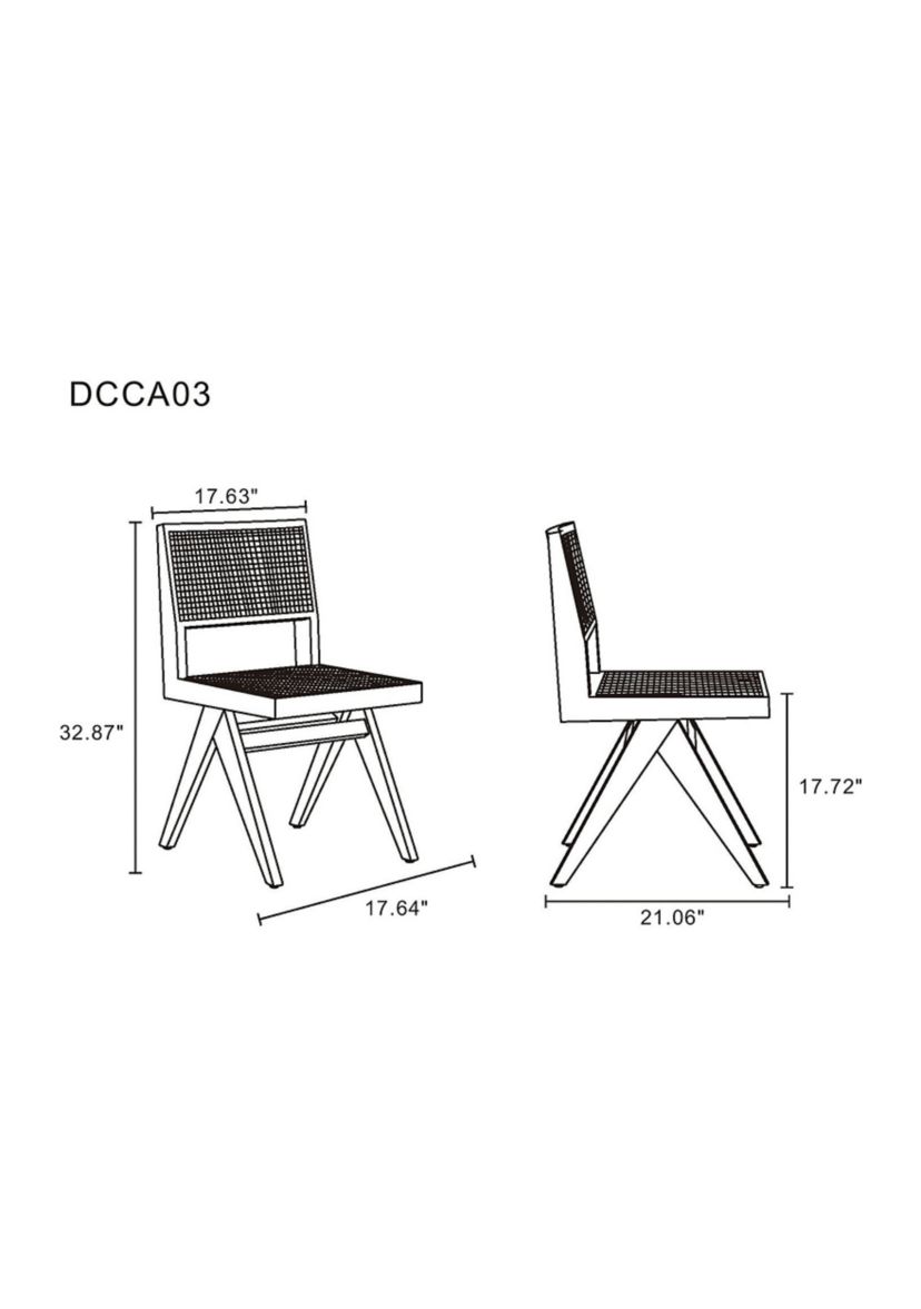 Hamlet Cane Dining Chair - Set of 2