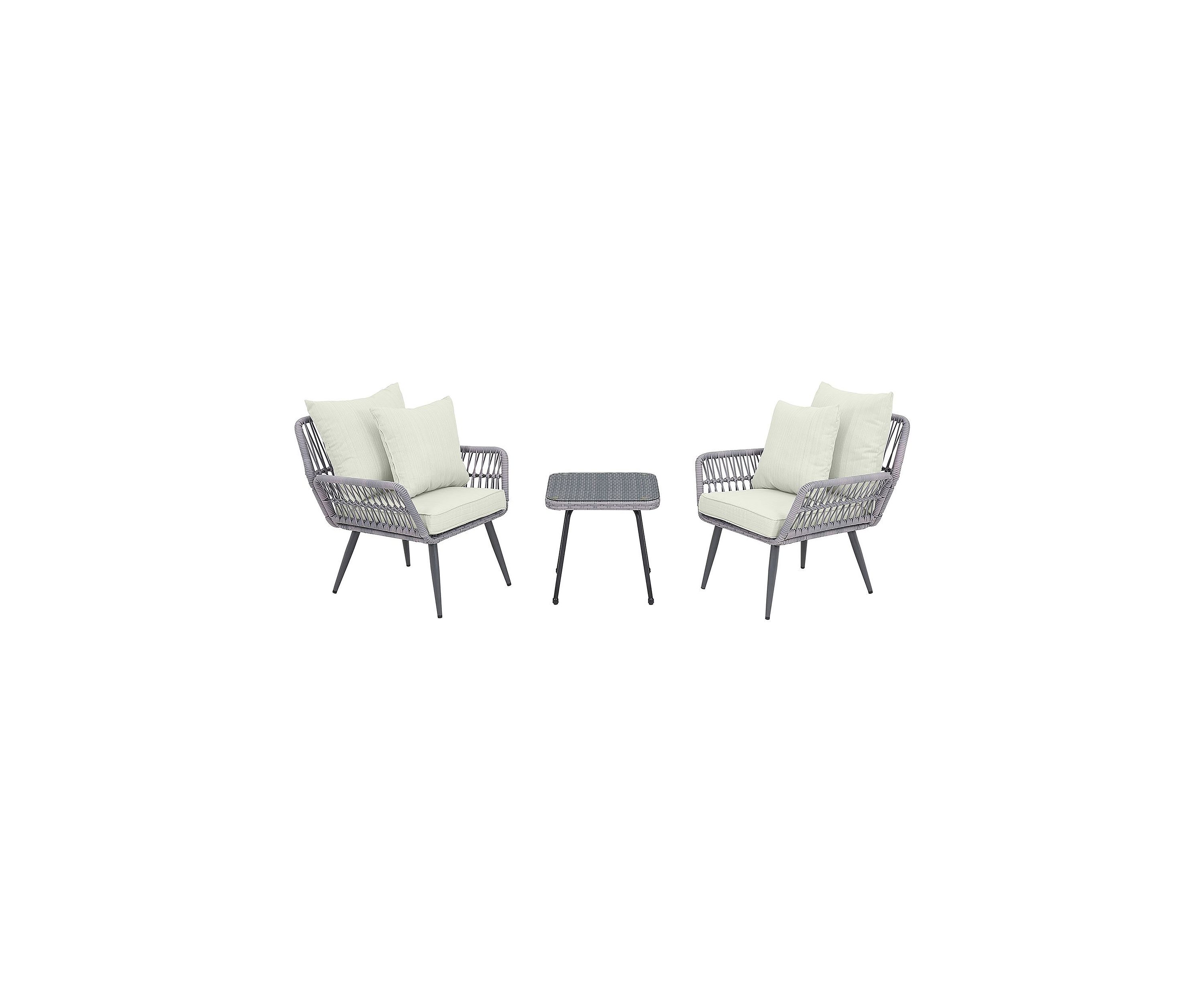 Cannes Patio 2- Person Seating Group with End Table