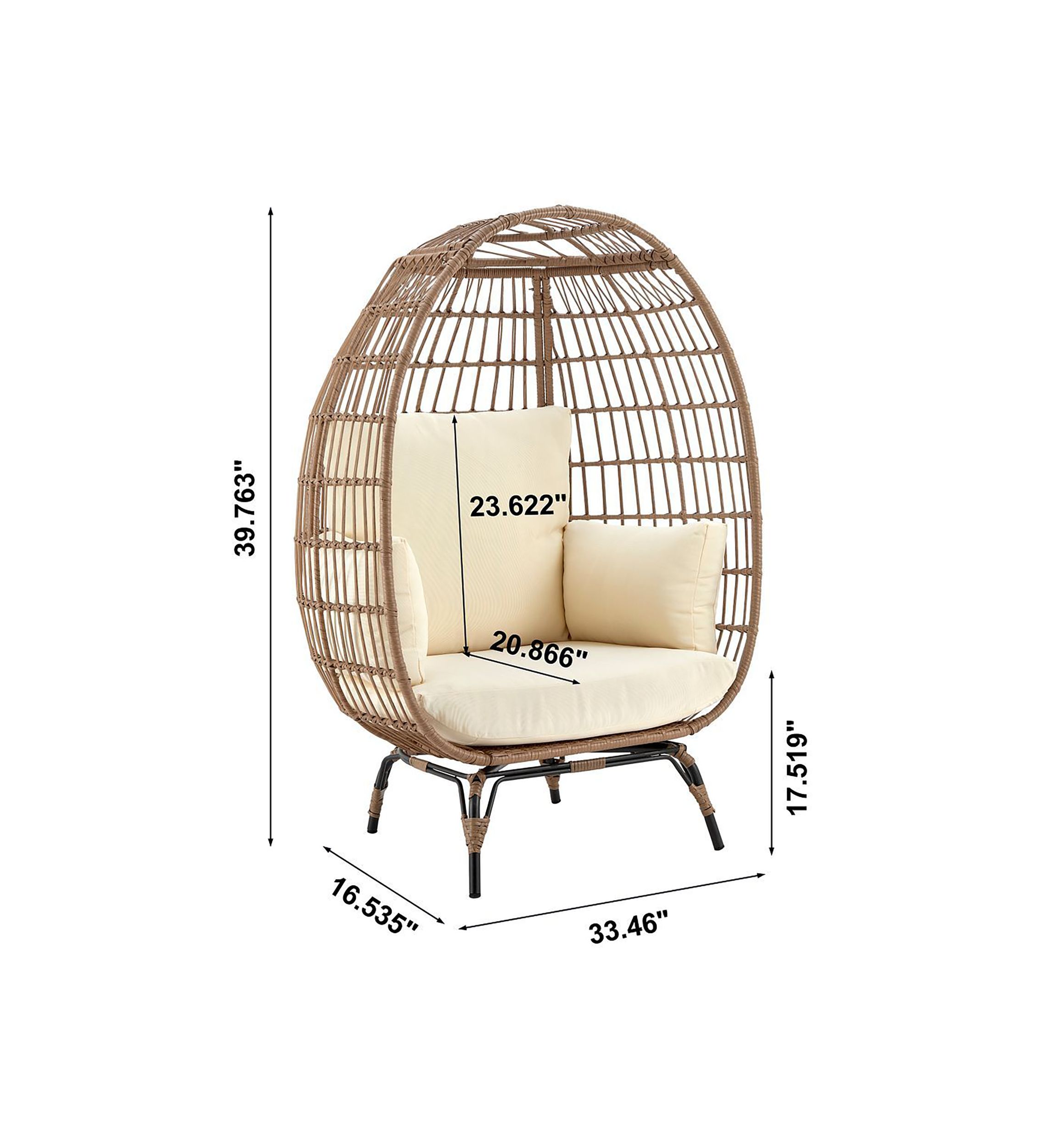 Spezia Patio Freestanding Egg Chair