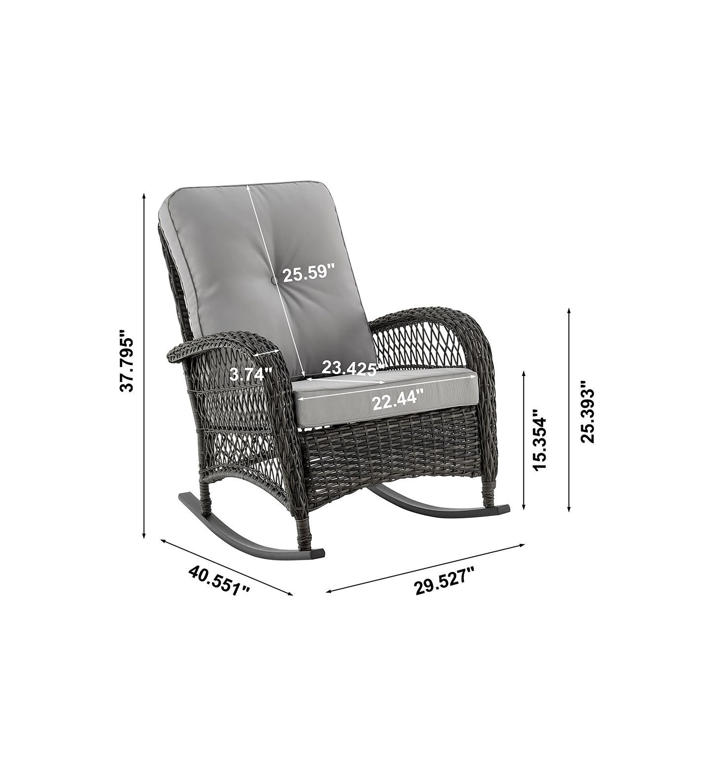 Fruttuo Patio Rocking Chair
