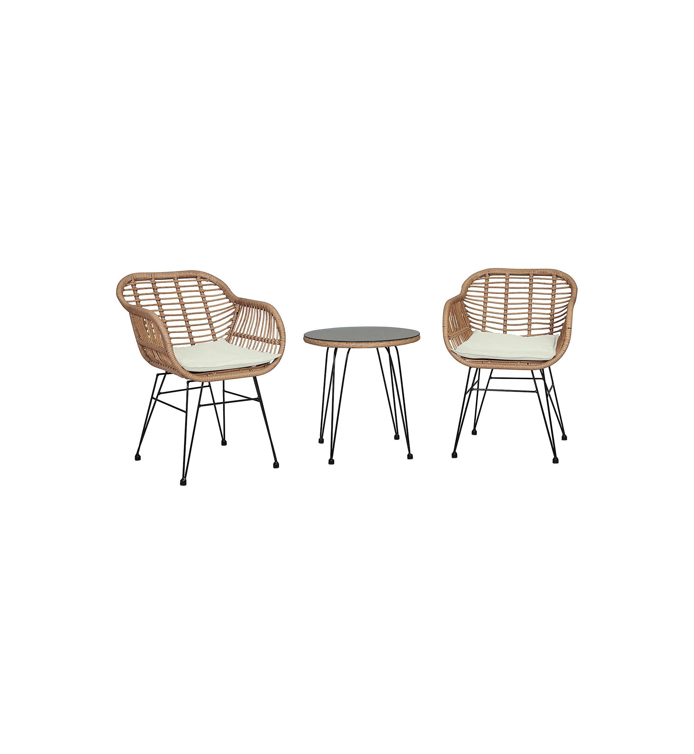 Antibes 1.0 Patio 2- Person Seating Group with End Table