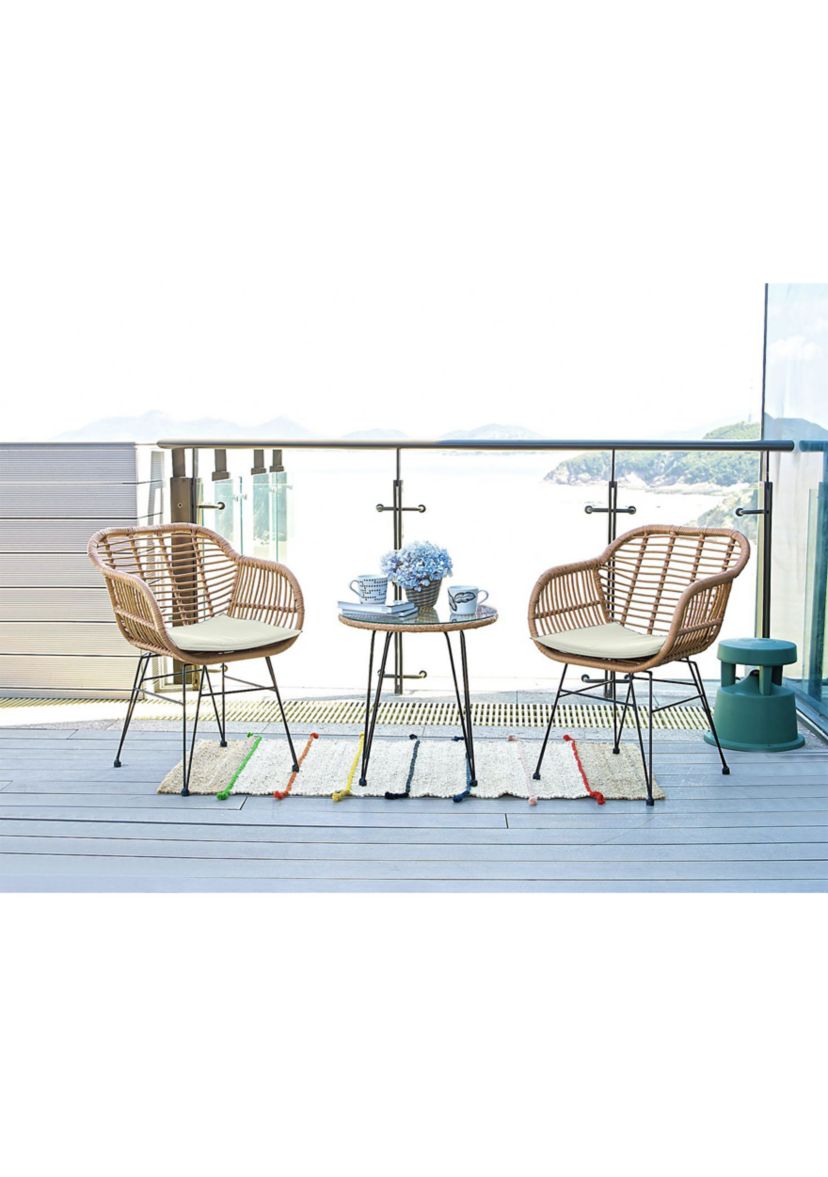 Antibes 1.0 Patio 2- Person Seating Group with End Table