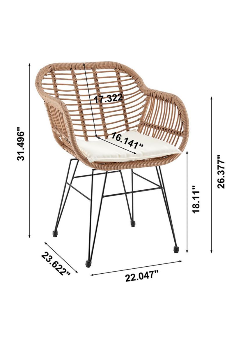 Antibes 1.0 Patio 2- Person Seating Group with End Table
