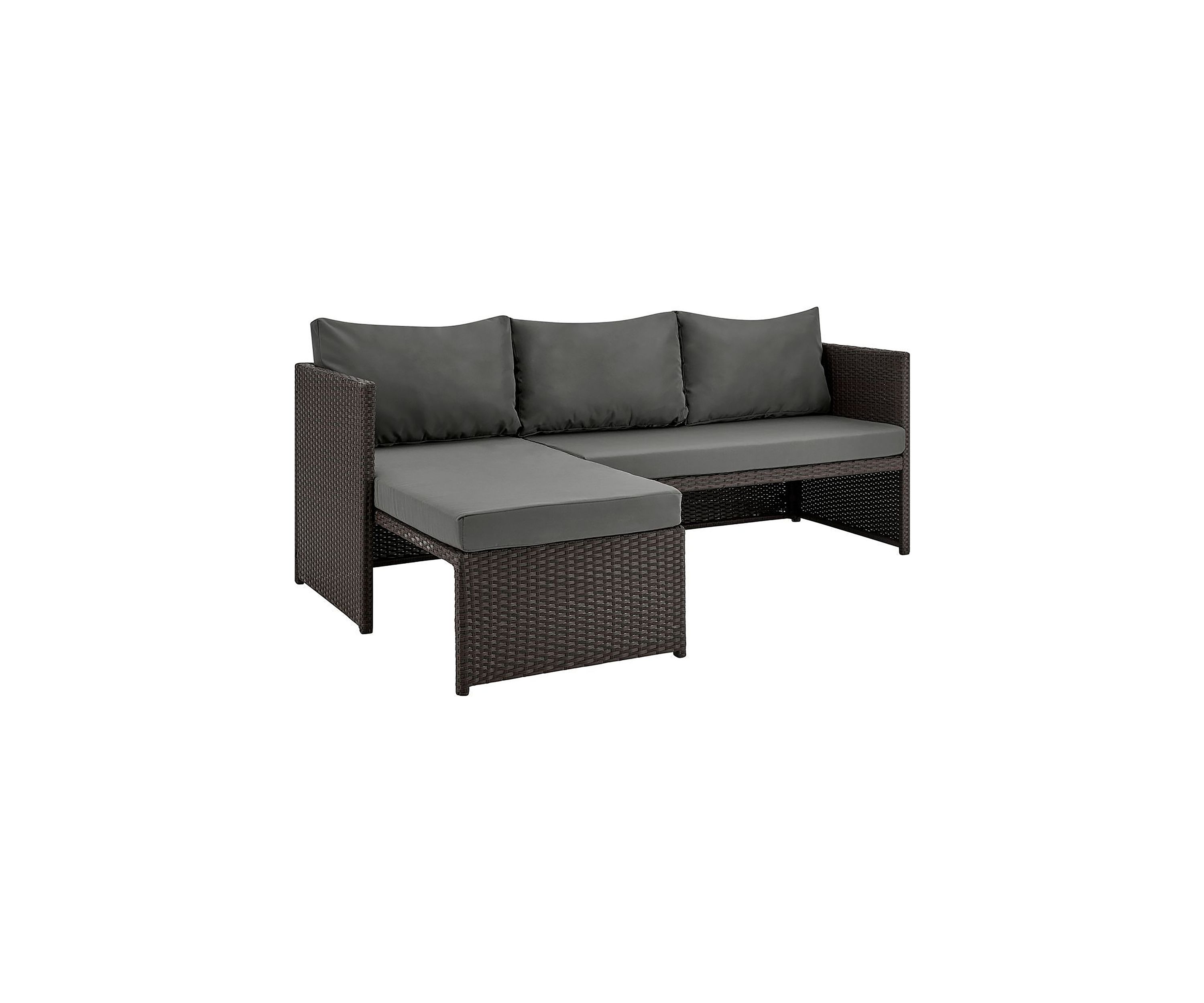 Menton Patio 2-Seater and Lounge Chair with Coffee Table