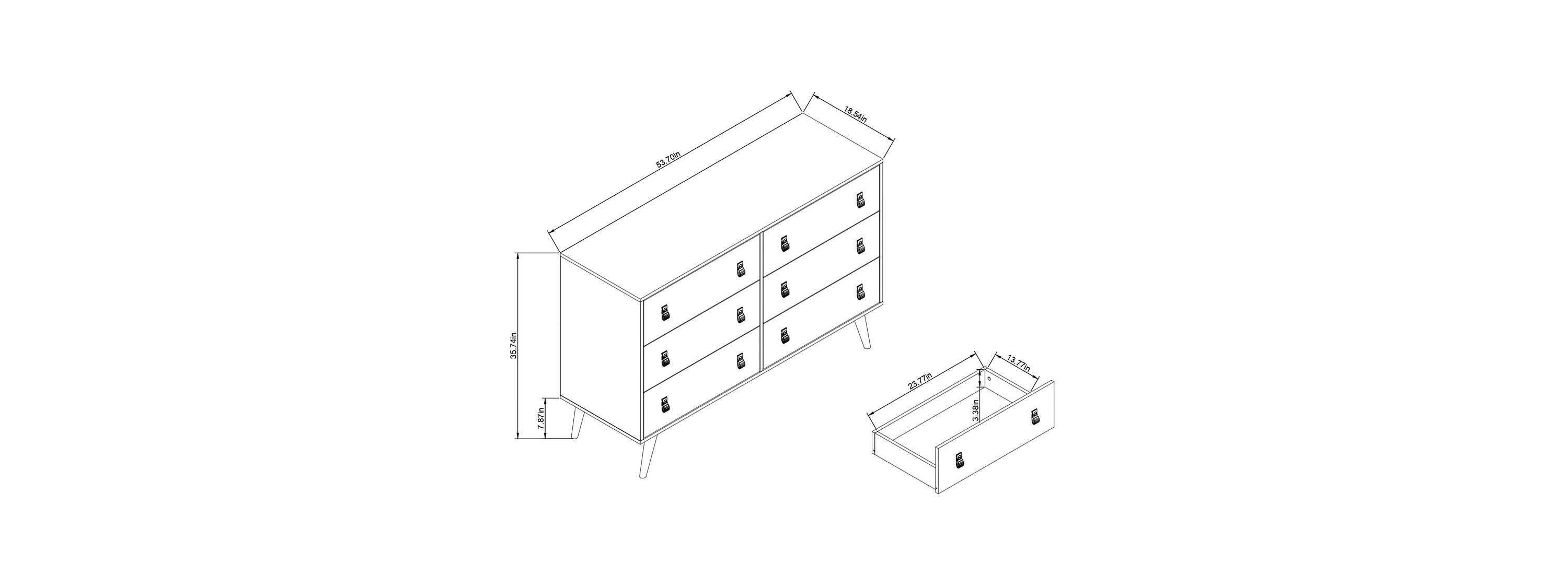 Amber Double Dresser