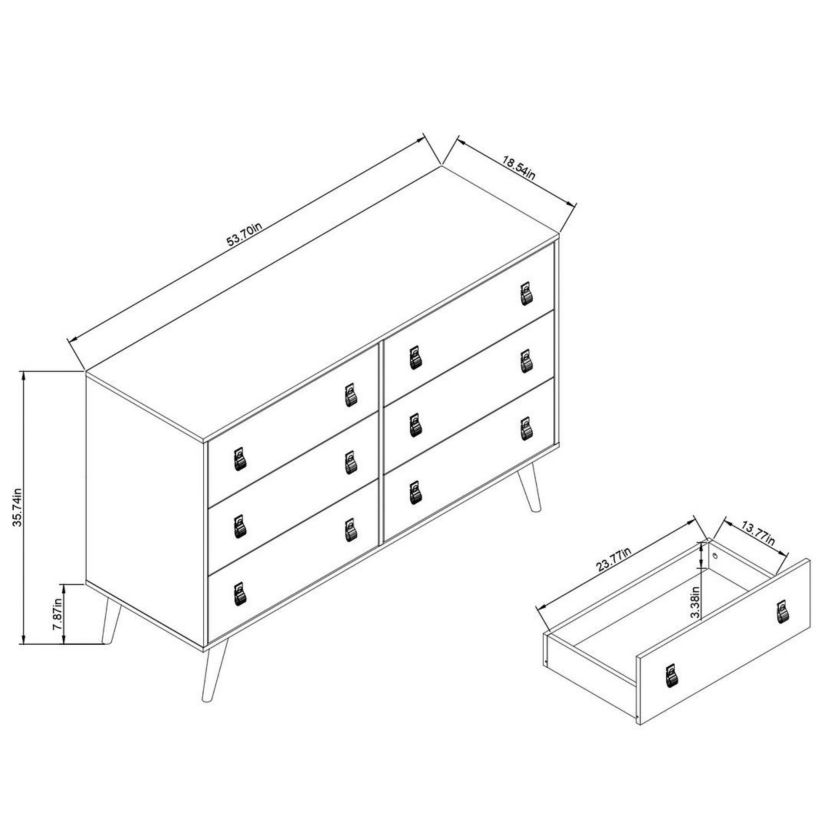 Amber Double Dresser