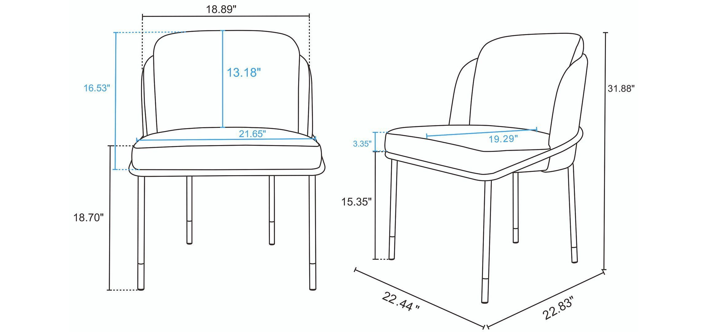 Flor Dining Chair - Set of 2