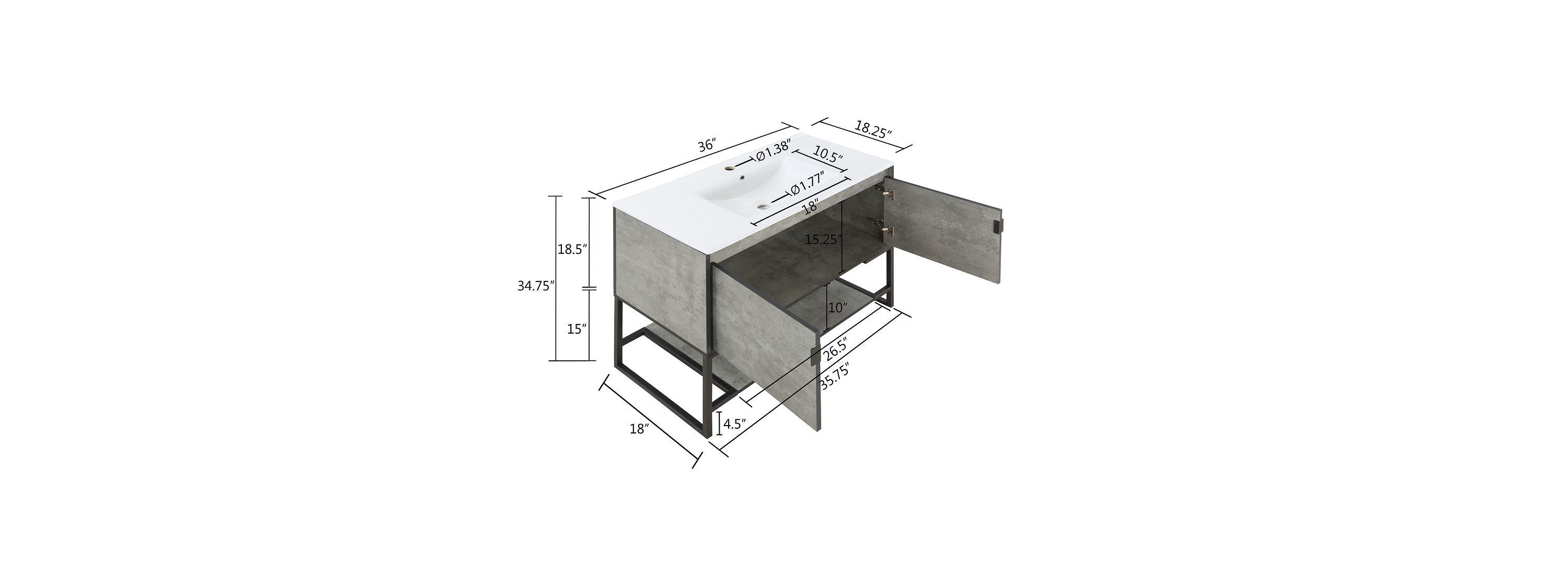 Scarsdale 36 Vanity Sink
