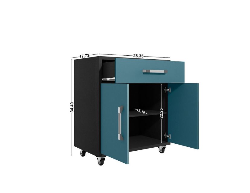 Eiffel 28.35" Mobile Garage Storage Cabinet