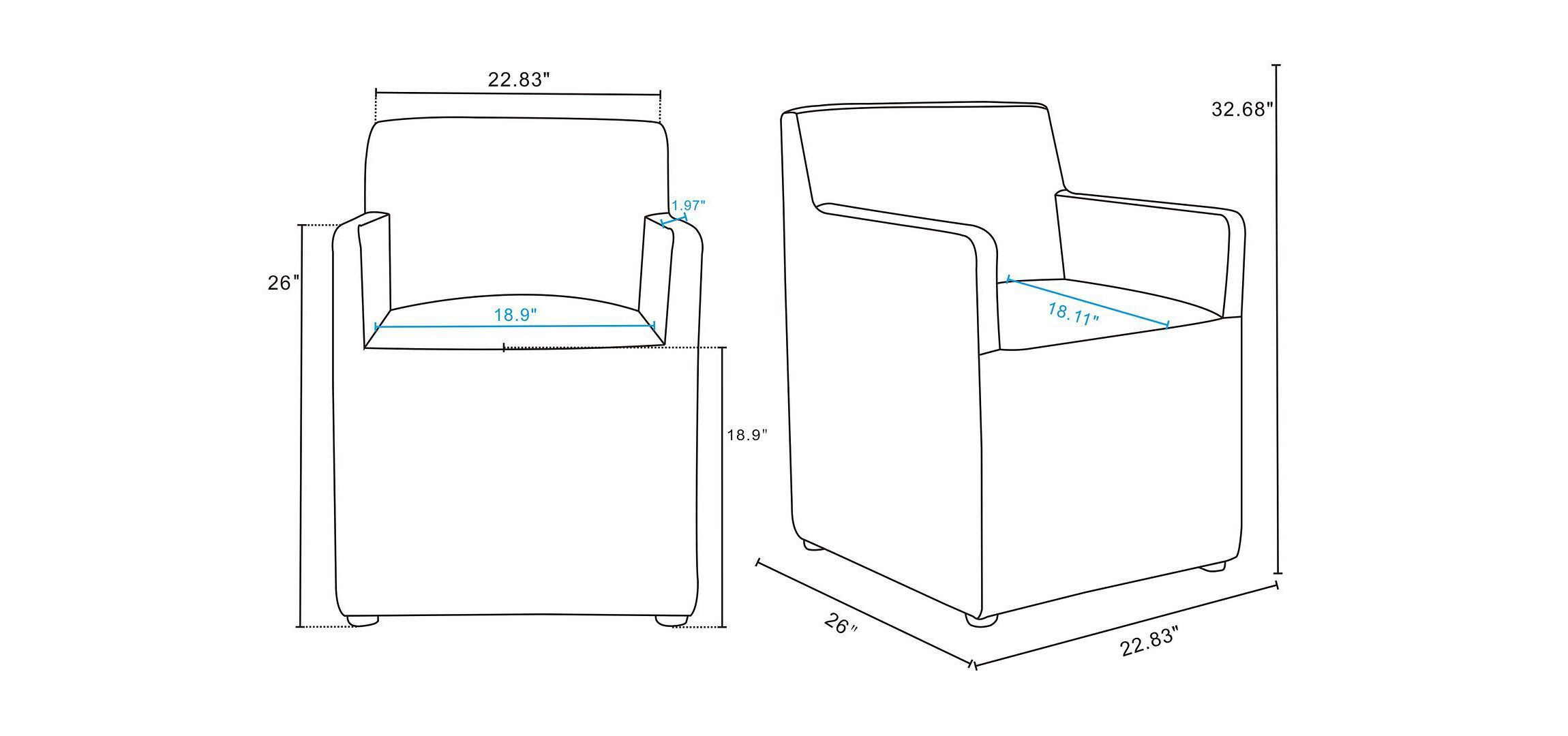 Anna Square Dining Armchair