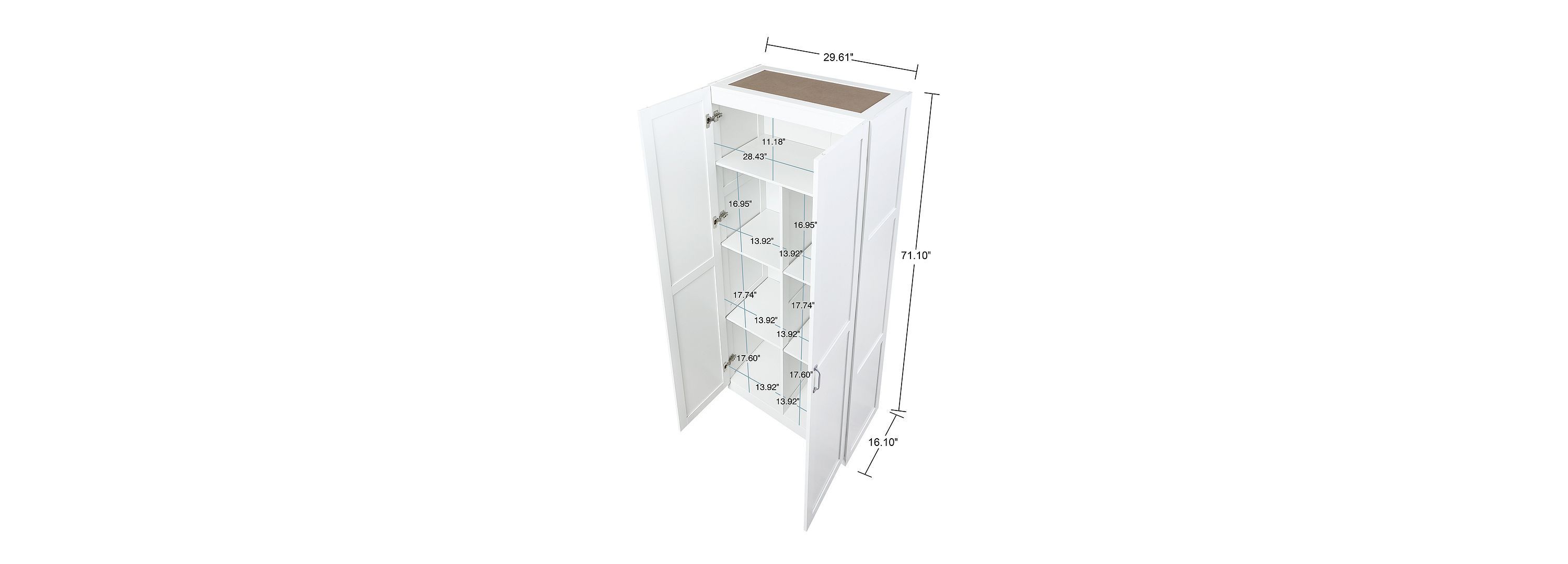 2 Piece-  Hopkins Storage Closet 2.0