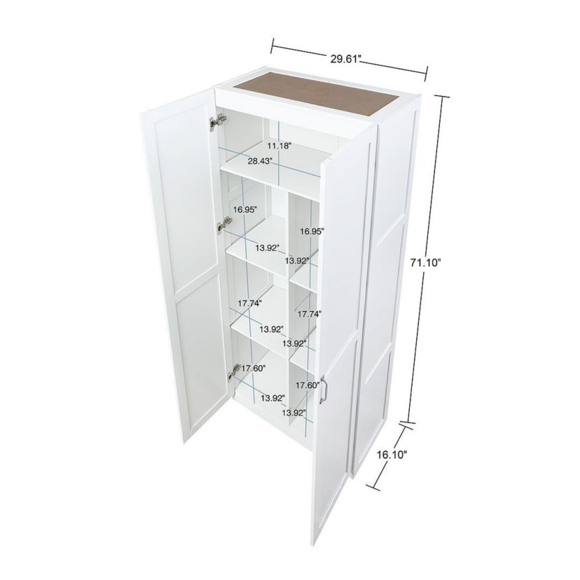 2 Piece-  Hopkins Storage Closet 2.0