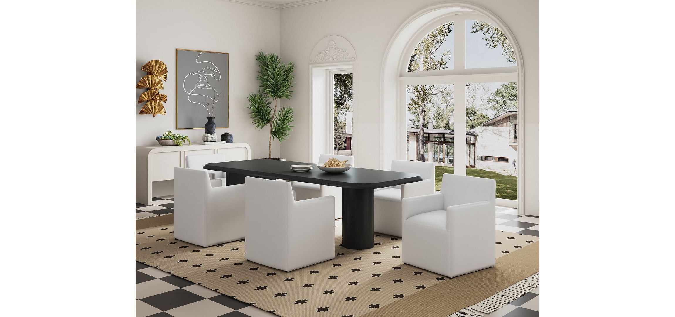 Anna Square Dining Armchair - Set of 2