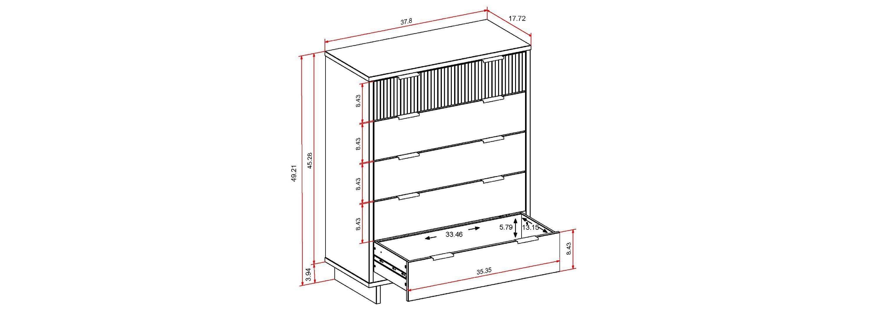 Granville 45.27 Tall Dresser