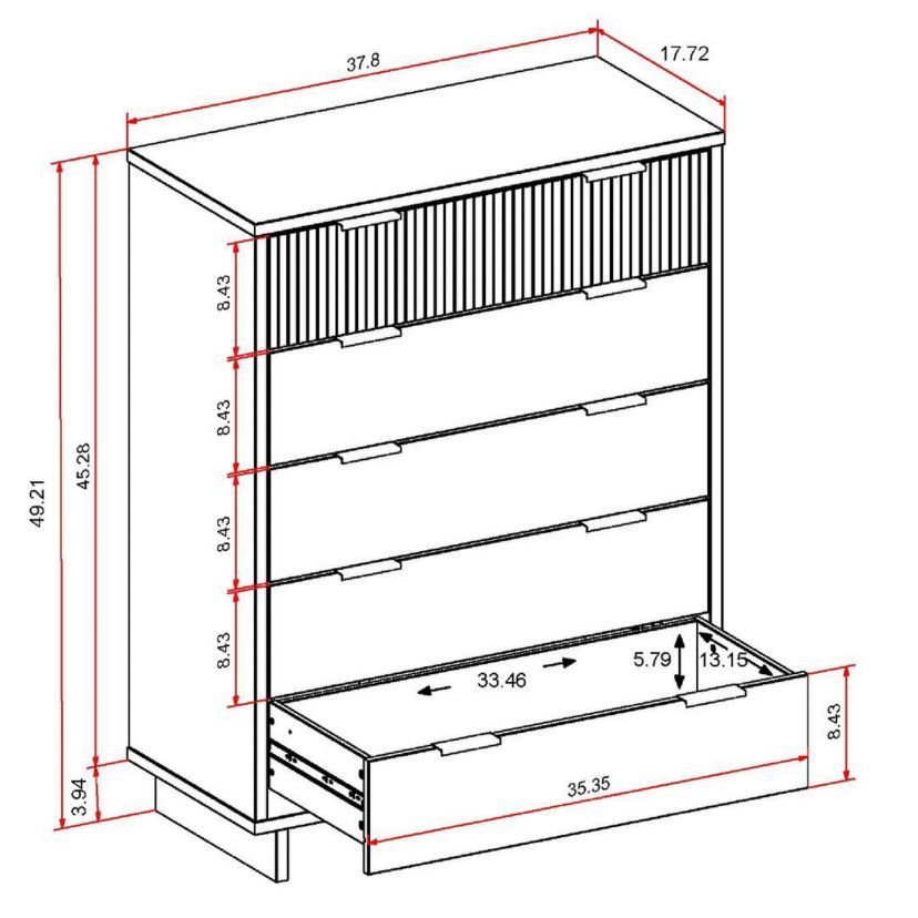 Granville 45.27 Tall Dresser
