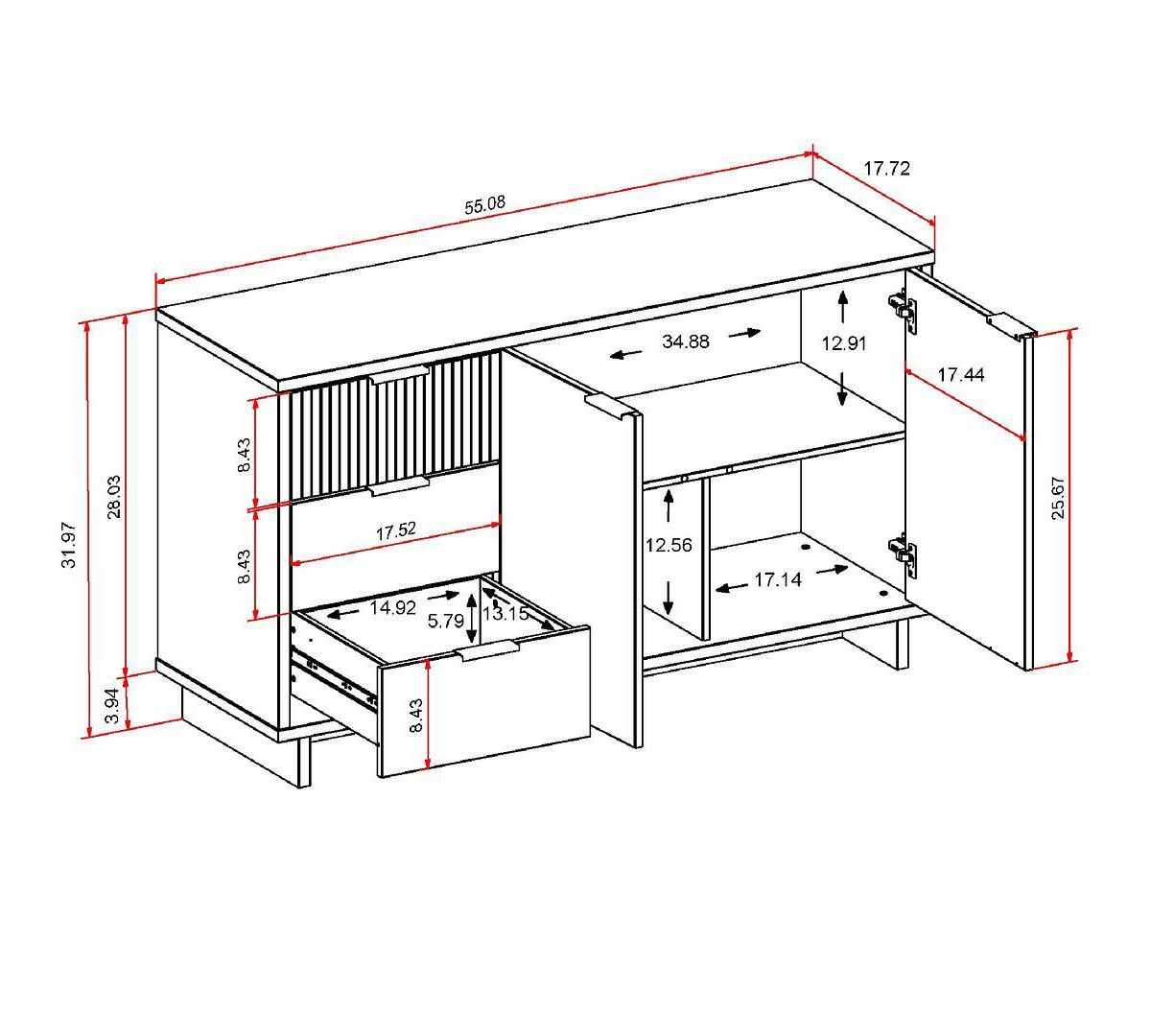Granville 55.07 Sideboard