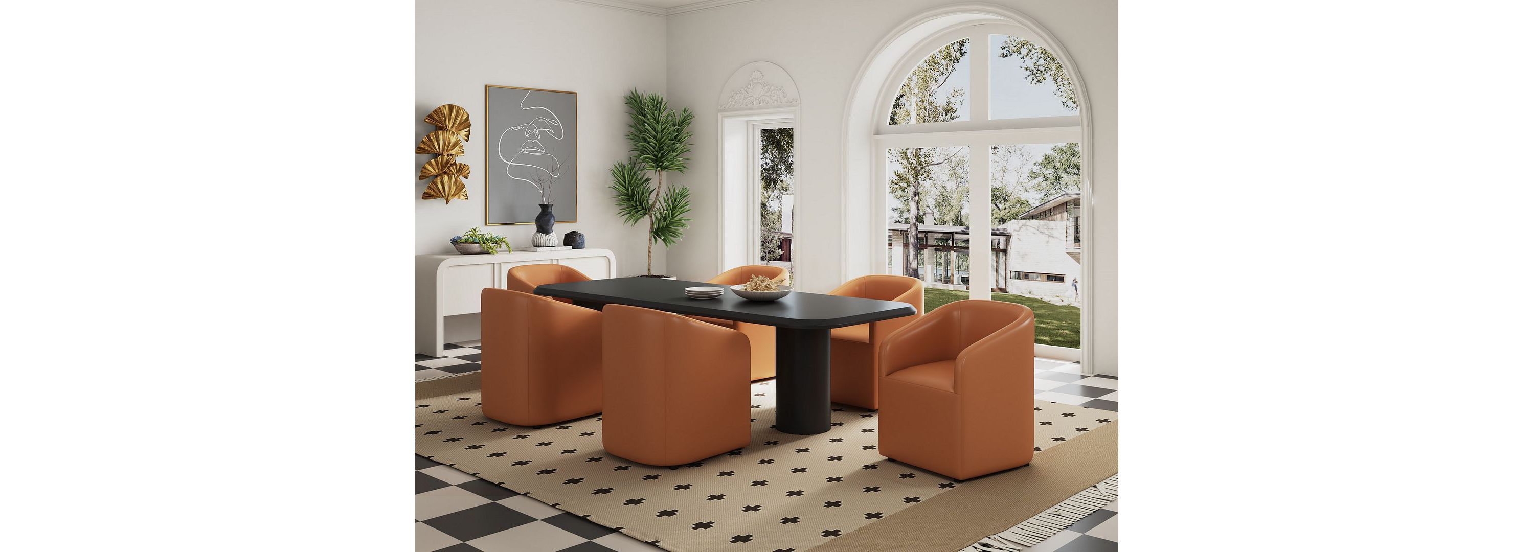 Anna Round Dining Armchair - Set of 2