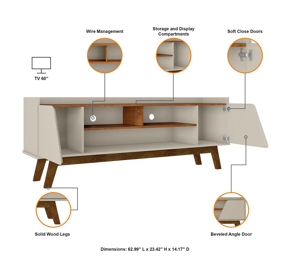 Marcus 62.99 TV Stand
