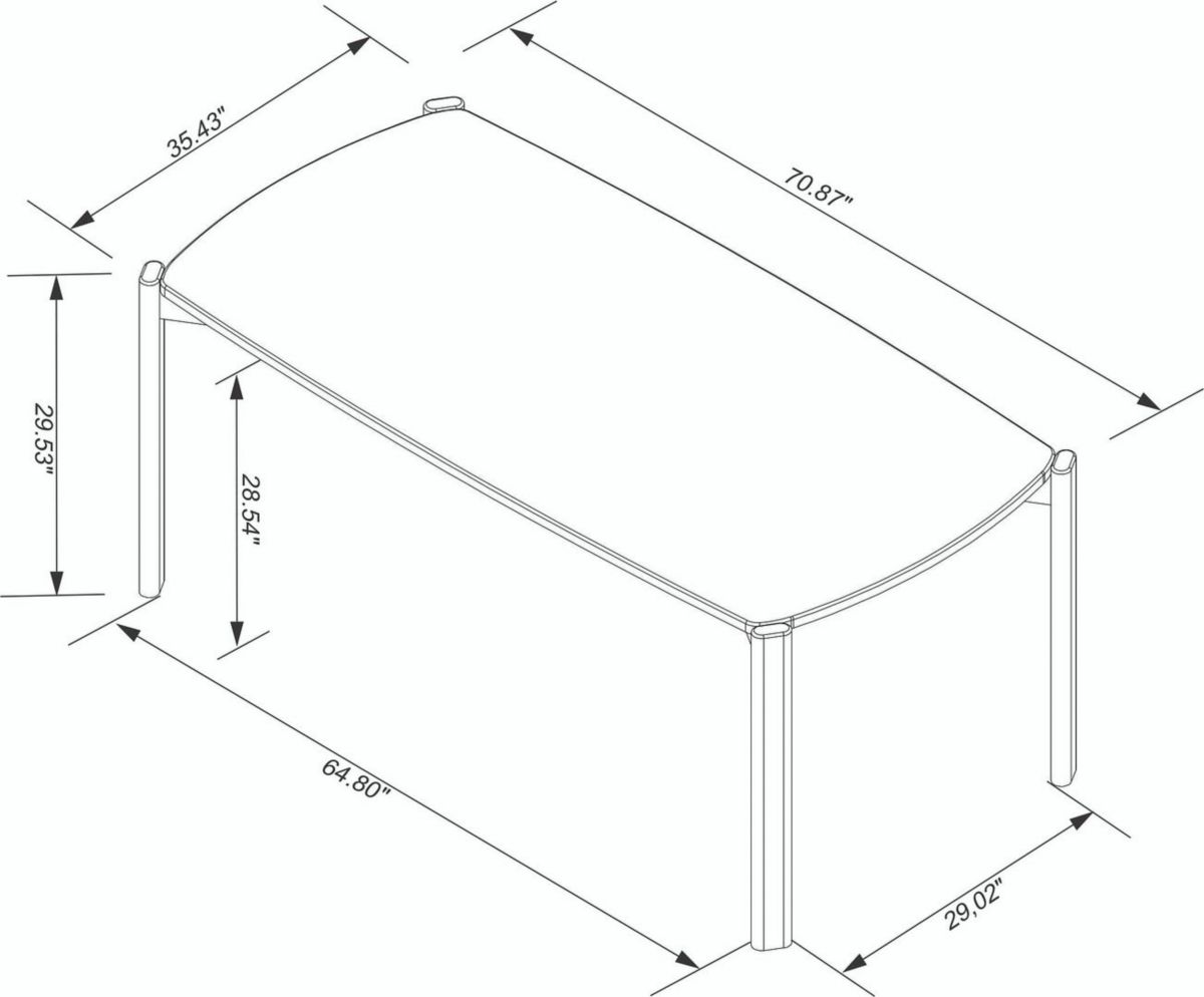 Gales 70.87 Dining Table