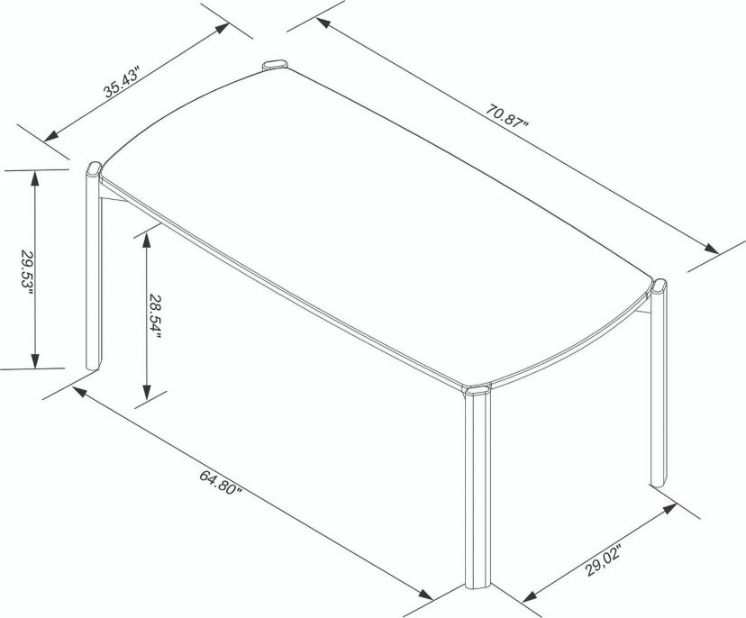 Gales 70.87 Dining Table