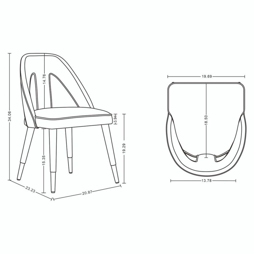 Neda Dining Chair- Set of 2