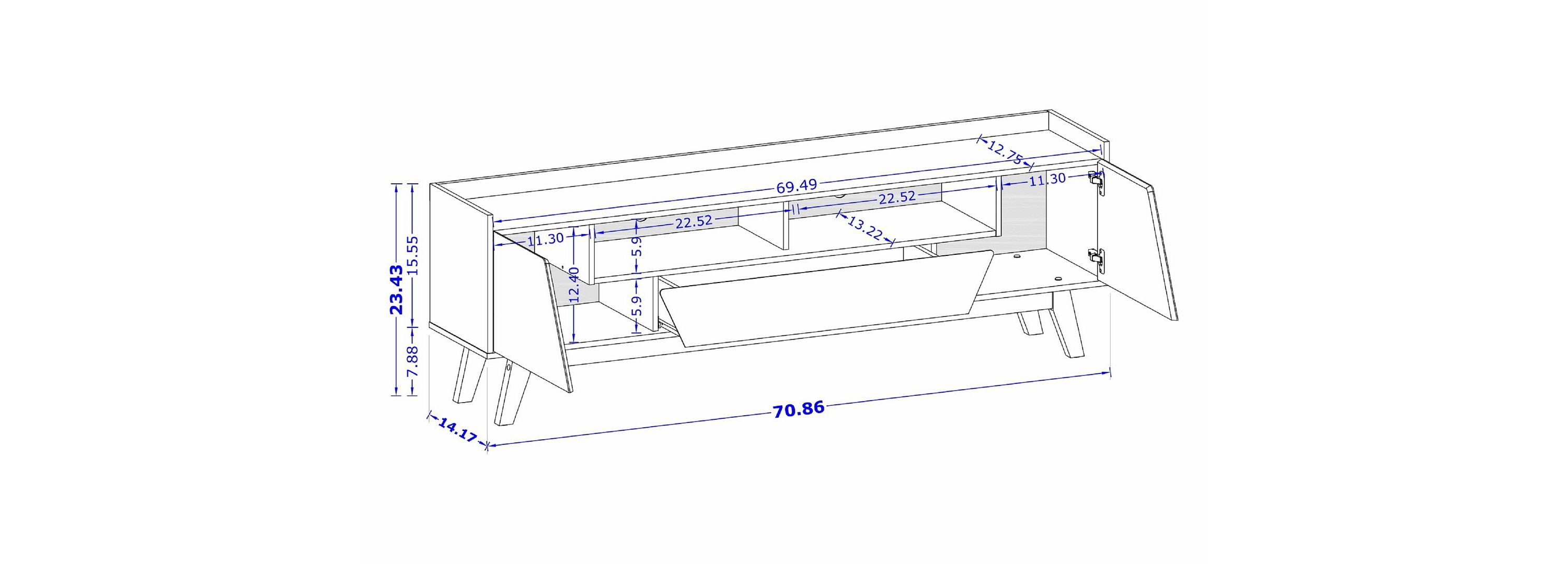 Marcus 70.86 TV Stand