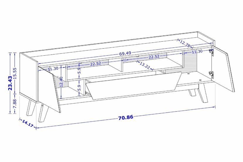 Marcus 70.86 TV Stand