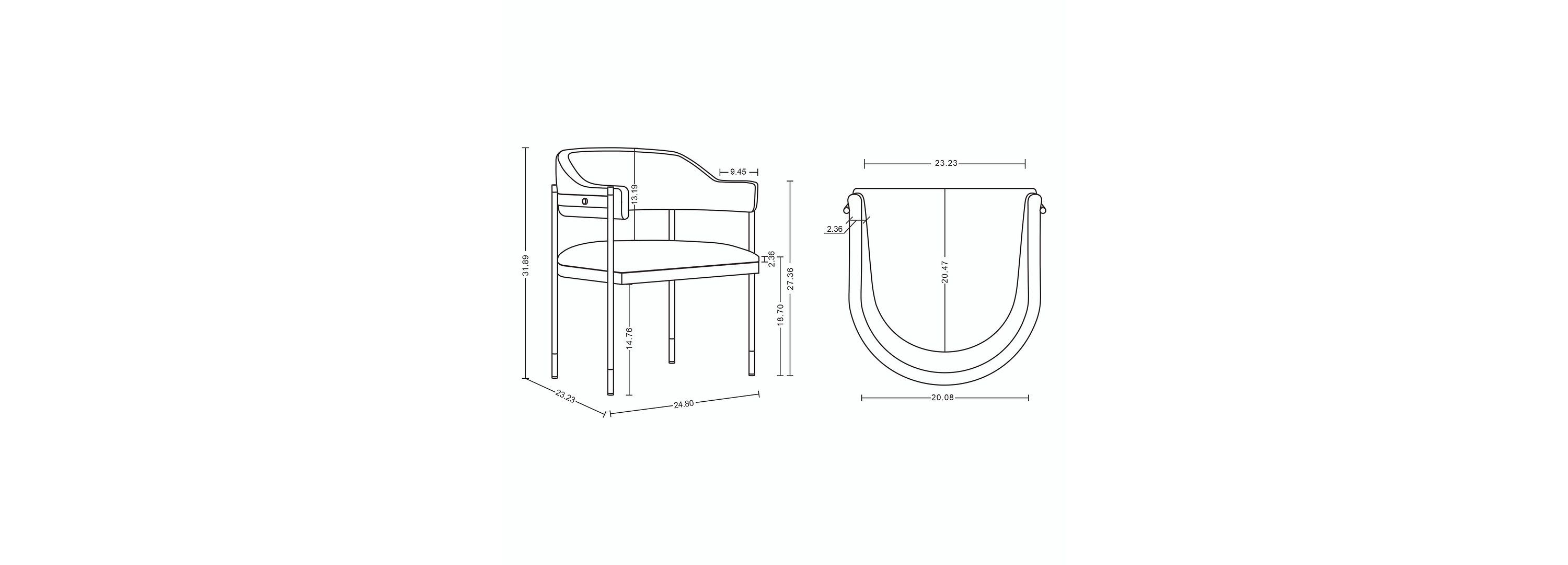 Lia Dining Armchair - Set of 2