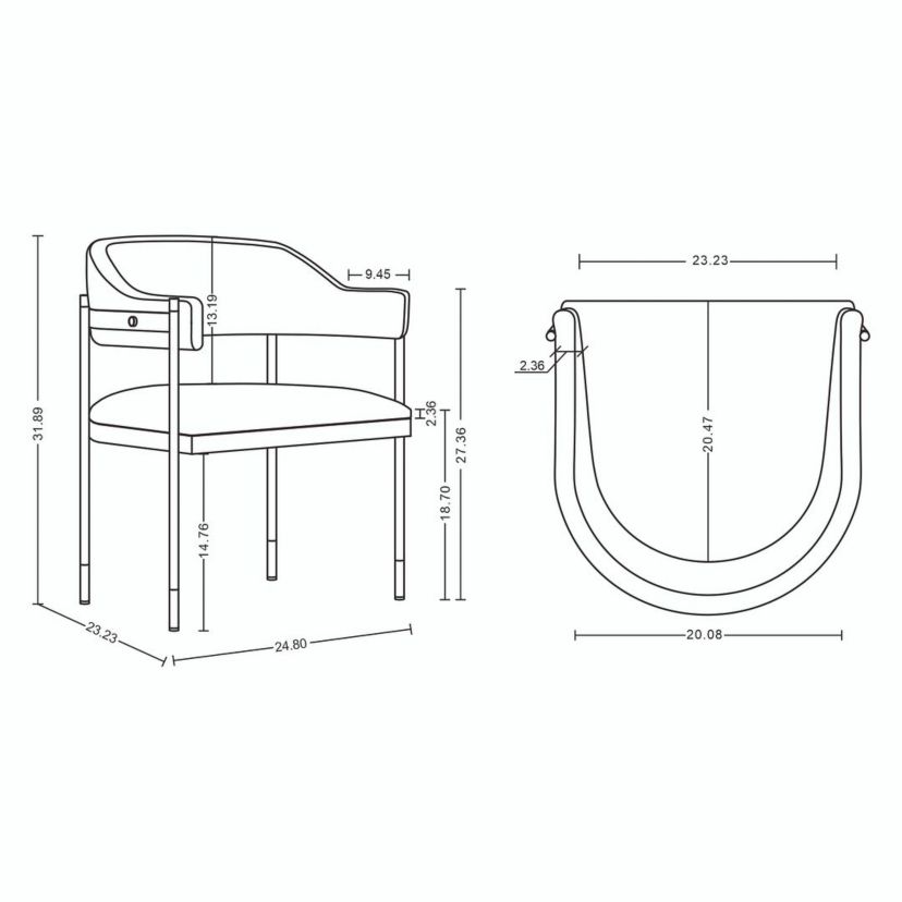 Lia Dining Armchair - Set of 2