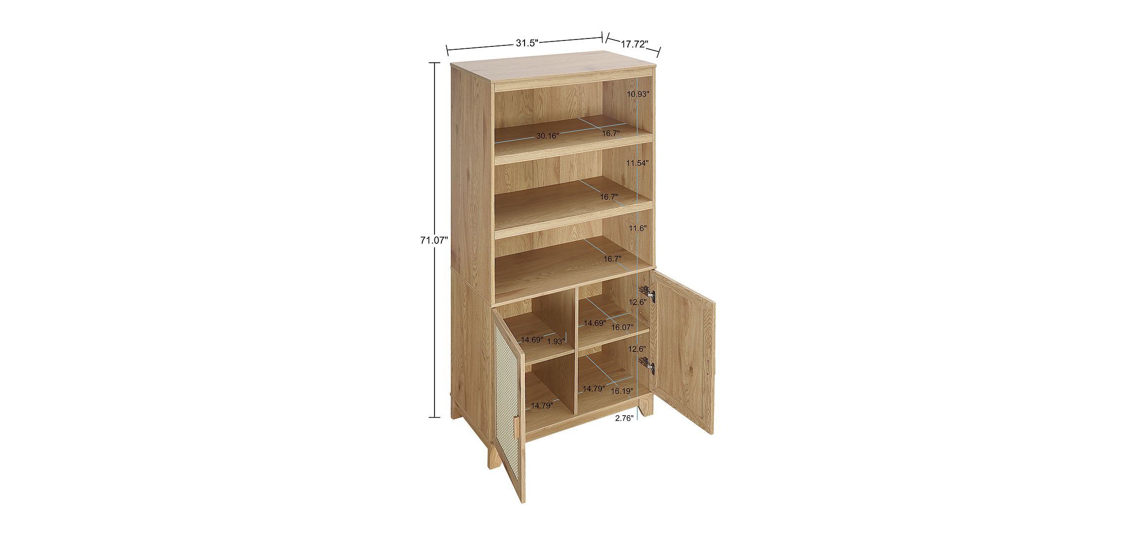 Sheridan Bookcase Cabinet - Set of 2