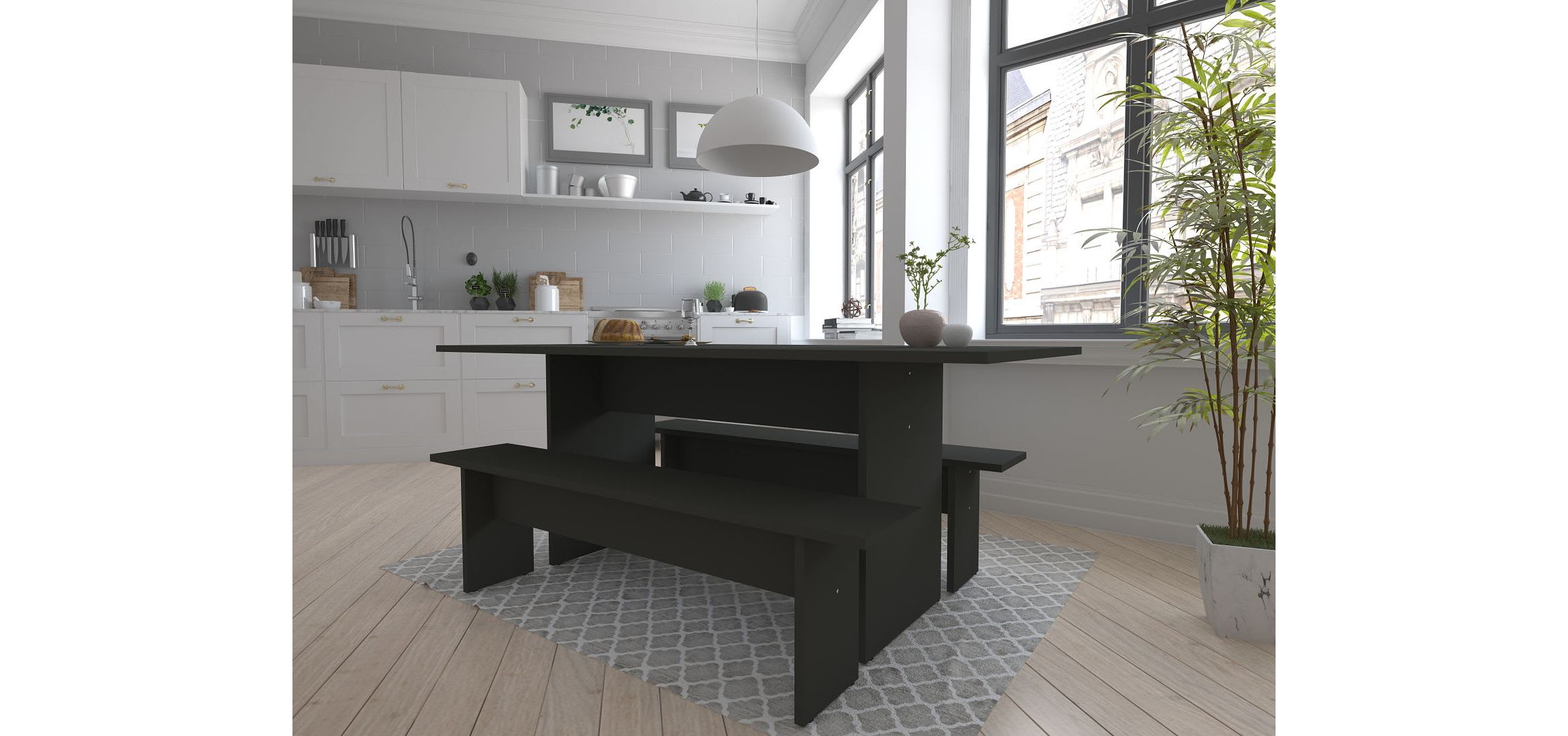 NoMad 67.91 Dining Set of 3