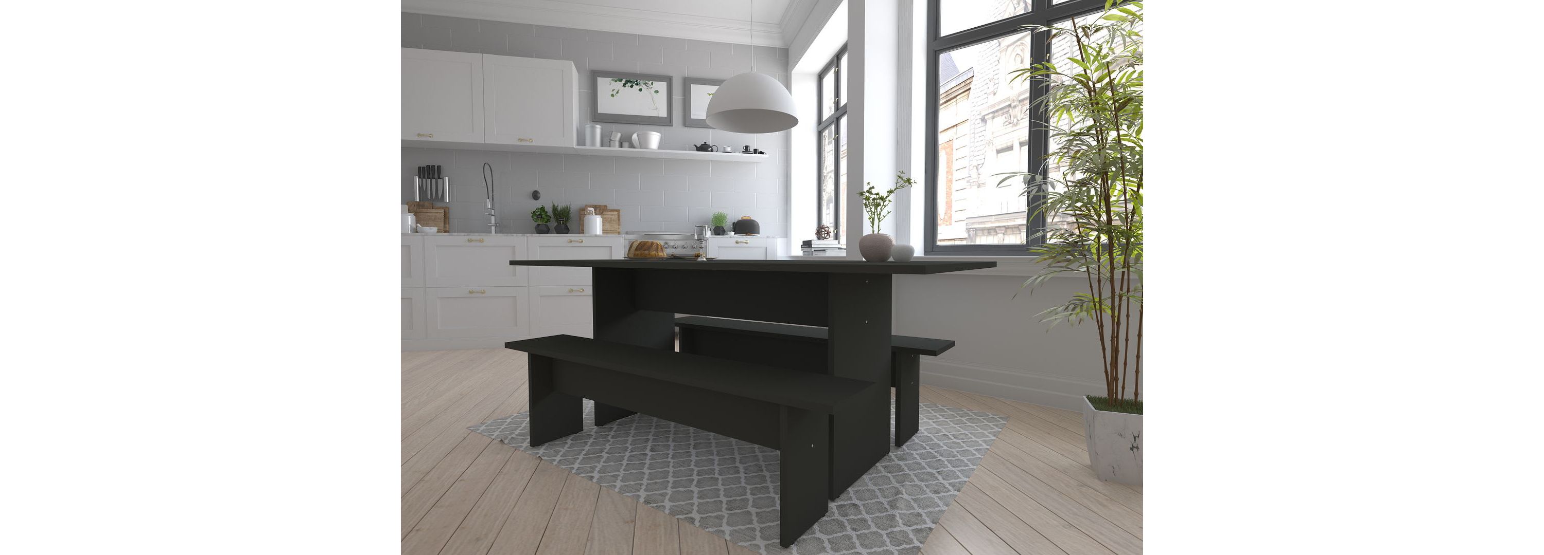 NoMad 67.91 Dining Set of 3