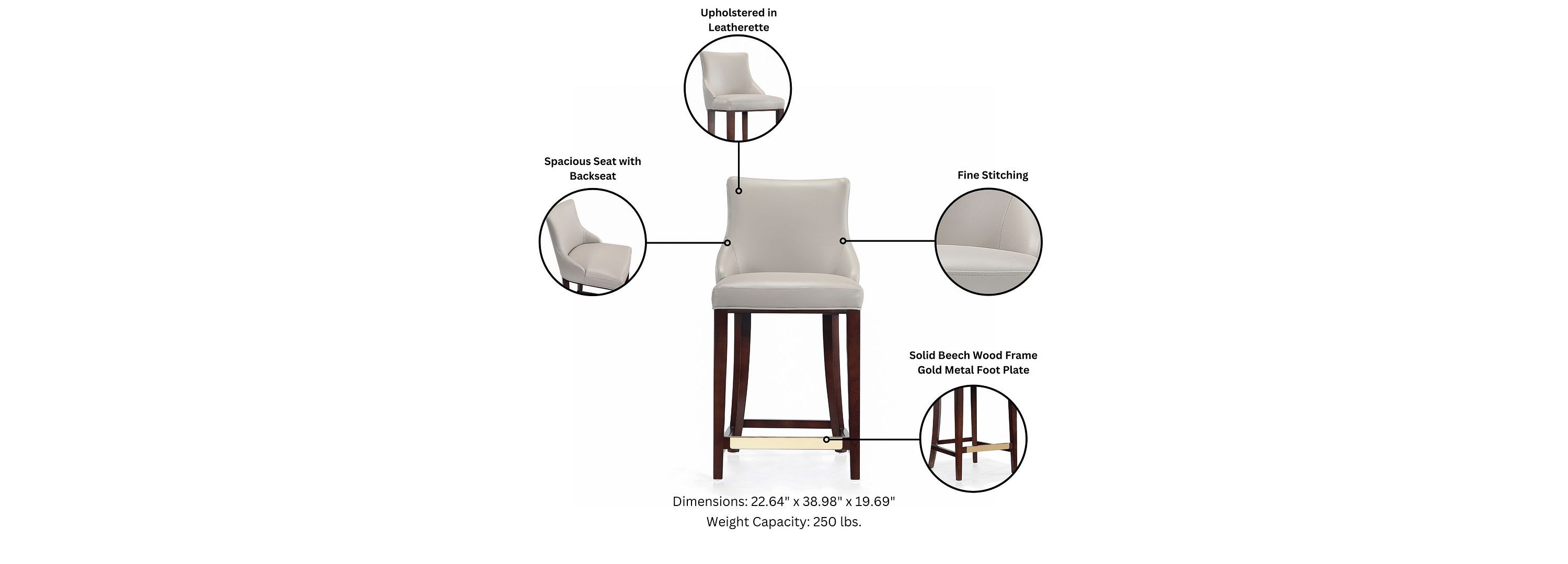 Shubert Counter Stool - Set of 3